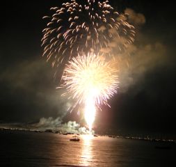 fireworks beach